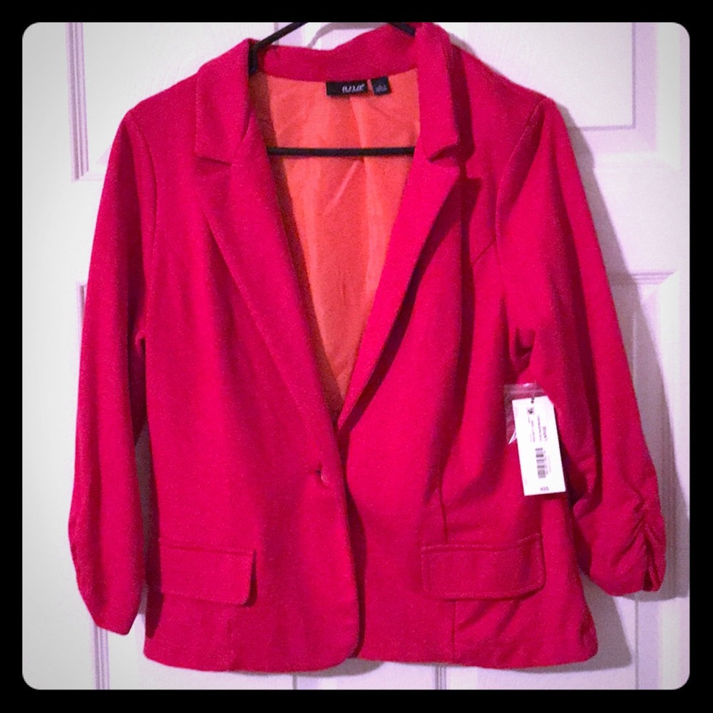 Raspberry Blazer-New with Tags, Size L